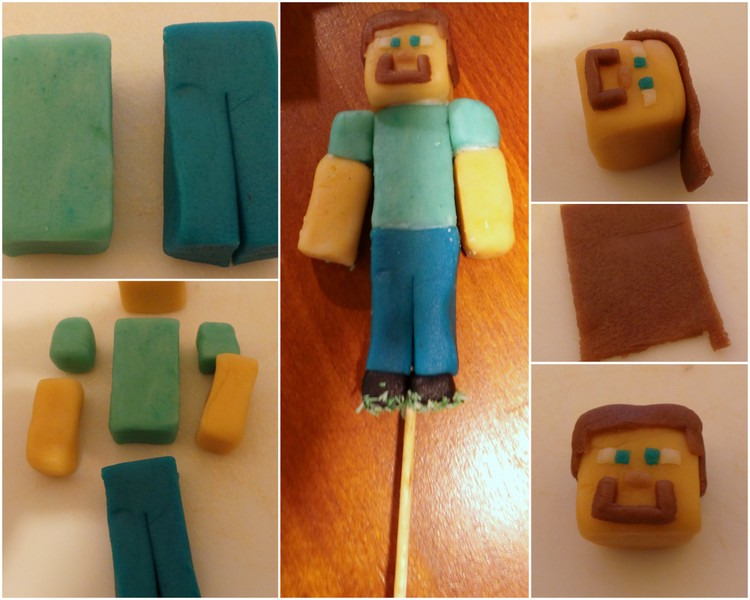 Gâteau personnages Minecraft